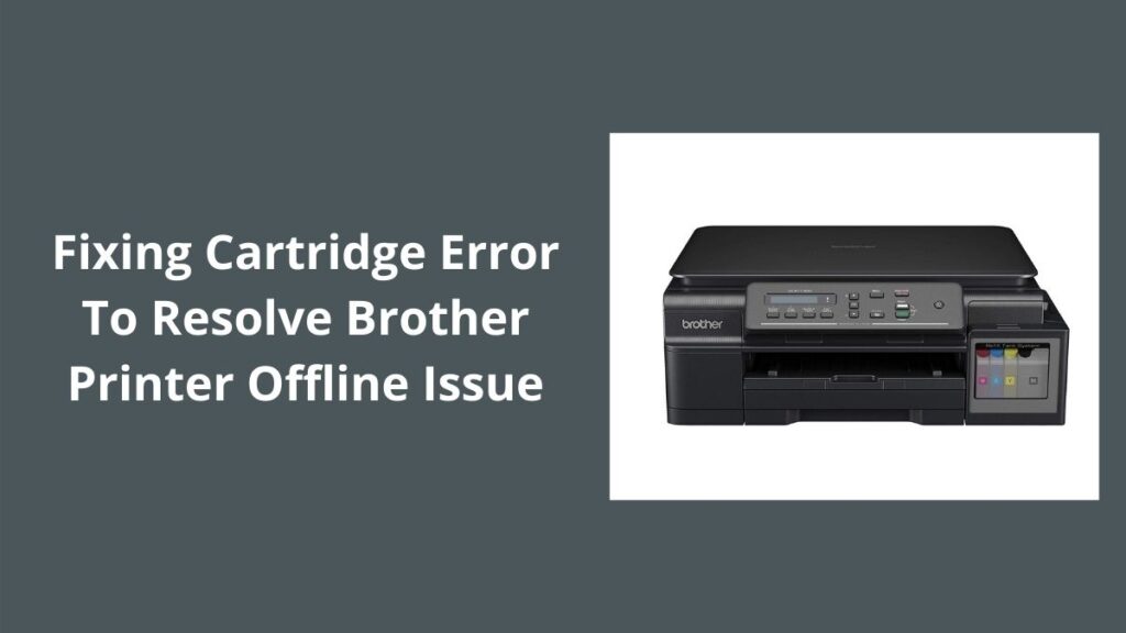 brother printer will not print after installing new cartridge